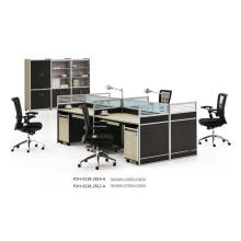 Modern 4 Person Workstation Office Desk Call Center Cubicles Design